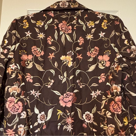 Johnny Was Biya Floral Embroidered Long Coat - Picture 8 of 12